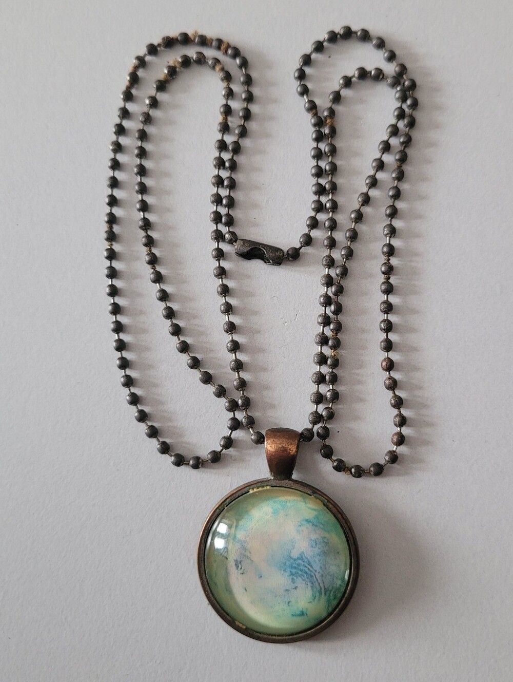 Galaxy Swirl Art Pendent Necklace